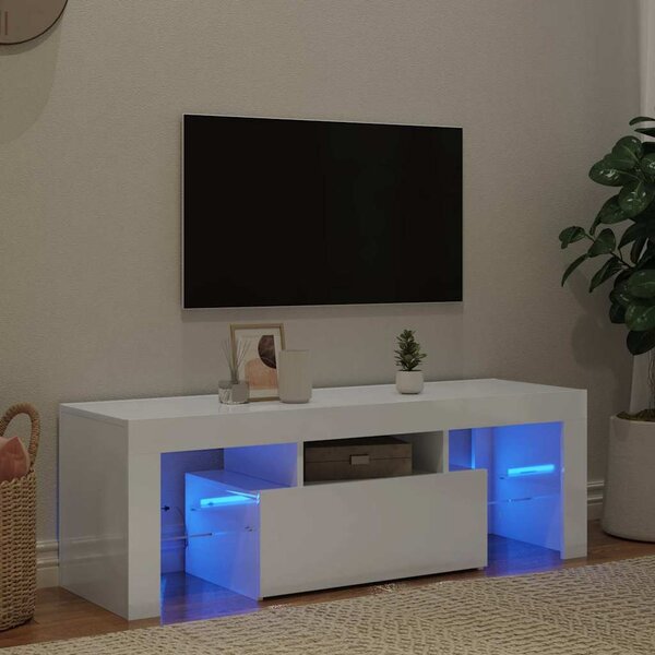 VidaXL TV skříňka s LED osvětlením 120 x 35 x 40 cm [862552] Barva: Betonová šedá