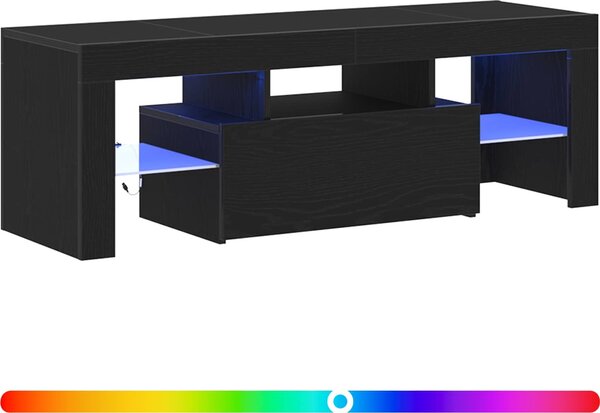 VidaXL TV skříňka s LED osvětlením 120 x 35 x 40 cm [862552] Barva: Betonová šedá