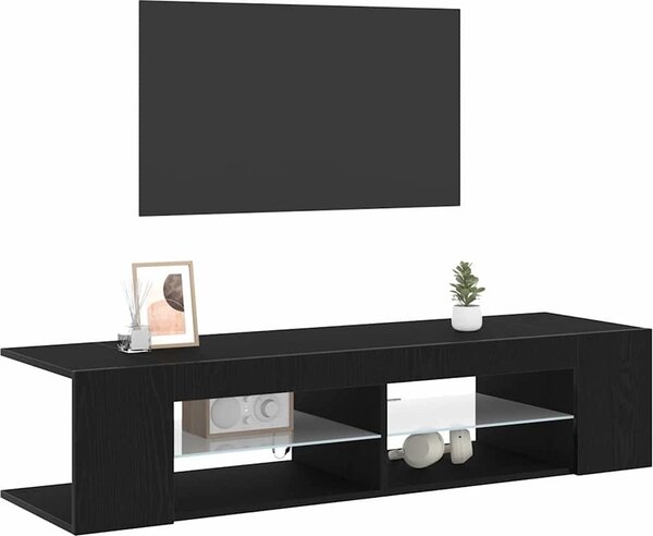 VidaXL TV skříňka s LED osvětlením 135 x 39 x 30 cm [862561] Barva: Bílá