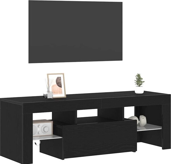VidaXL TV skříňka s LED osvětlením 120 x 35 x 40 cm [862552] Barva: Betonová šedá