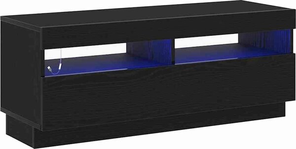 VidaXL TV skříňka s LED 100 x 35 x 40 cm kompozitní dřevo [862565] Barva: bílá s vysokým leskem