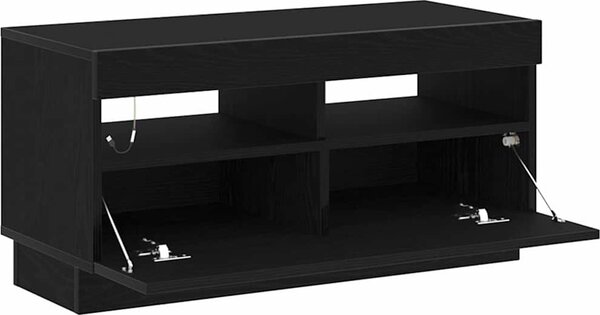 VidaXL TV skříňka s LED 80 x 35 x 40 cm kompozitní dřevo [862566] Barva: bílá s vysokým leskem