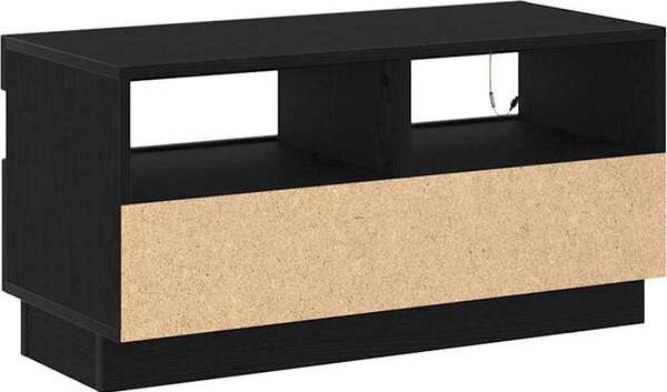 VidaXL TV skříňka s LED 80 x 35 x 40 cm kompozitní dřevo [862566] Barva: bílá s vysokým leskem