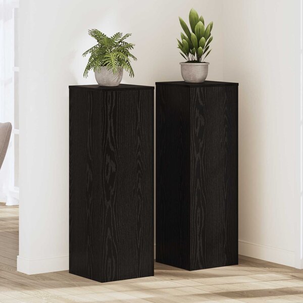 VidaXL Stojan na rostliny 2 ks 33 x 33 x 100 cm Kompozitní dřevo [3365606] Barva: Bílá