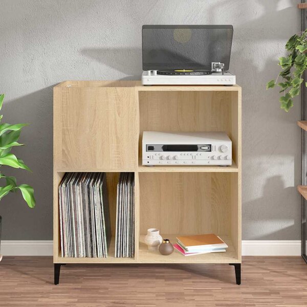 VidaXL Skříňka na LP desky 84,5 x 38 x 89 cm kompozitní dřevo [831997] Barva: kouřový dub