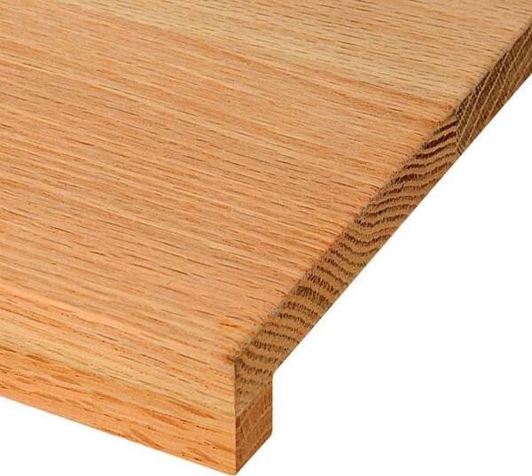 VidaXL Parapety 2 ks 160 x 20 x 2 cm Masivní dubové dřevo [4009140] Barva: světle hnědá