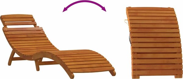 VidaXL Lehátka Masivní akátové dřevo [4107092] Barva: Tmavě šedá