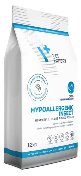 VEE VETEXPERT Veterinary Diet Hypoallergenic Insect Dog Mono - suché krmivo pro psy - 12 kg