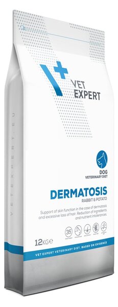 VEE VETEXPERT Veterinary Diet Dermatosis Dog Králík & Brambor Mono - suché krmivo pro psy - 12 kg