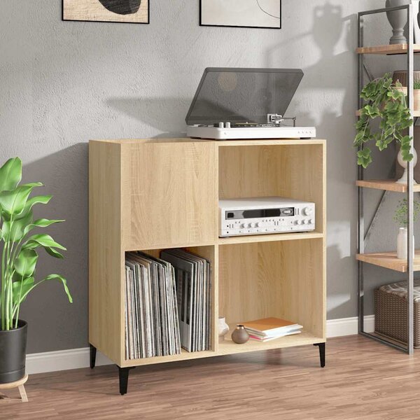 VidaXL Skříňka na LP desky 84,5 x 38 x 89 cm kompozitní dřevo [831997] Barva: kouřový dub
