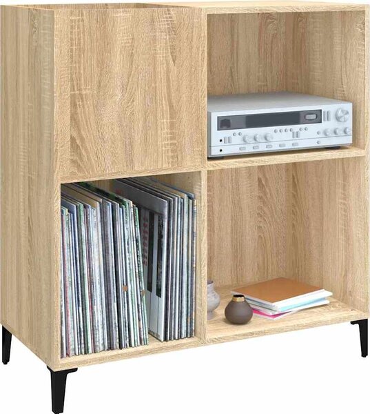 VidaXL Skříňka na LP desky 84,5 x 38 x 89 cm kompozitní dřevo [831997] Barva: kouřový dub