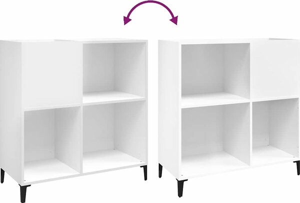 VidaXL Skříňka na LP desky 84,5 x 38 x 89 cm kompozitní dřevo [831997] Barva: kouřový dub