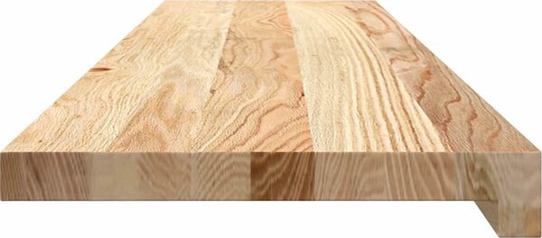 VidaXL Parapety 2 ks 100 x 30 x 2 cm Masivní dubové dřevo [4009152] Barva: světle hnědá