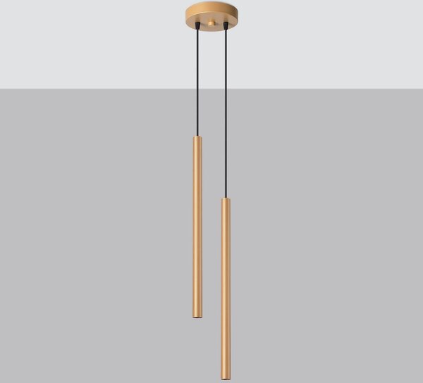 Sollux Lighting Pastelo závěsné svítidlo 2x8 W zlatá SL.1305