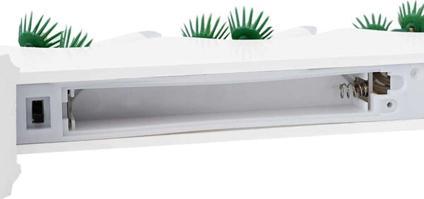 VidaXL Vánoční svíčkový most 7 LED Teplá 39.5 x 5 x 29 cm [42019703] Barva: Bílá