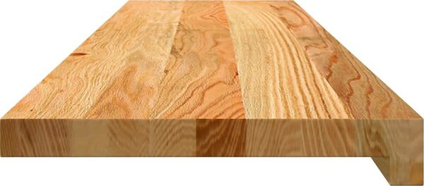 VidaXL Parapety 2 ks 100 x 30 x 2 cm Masivní dubové dřevo [4009152] Barva: světle hnědá