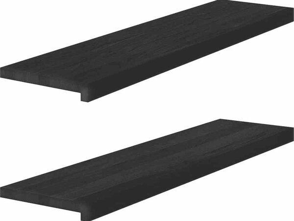 VidaXL Parapety 2 ks 100 x 30 x 2 cm Masivní dubové dřevo [4009152] Barva: světle hnědá