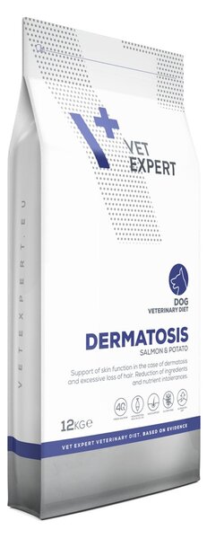 VEE VETEXPERT Veterinary Diet Dermatosis Dog Losos & Brambor Mono - suché krmivo pro psy - 12 kg