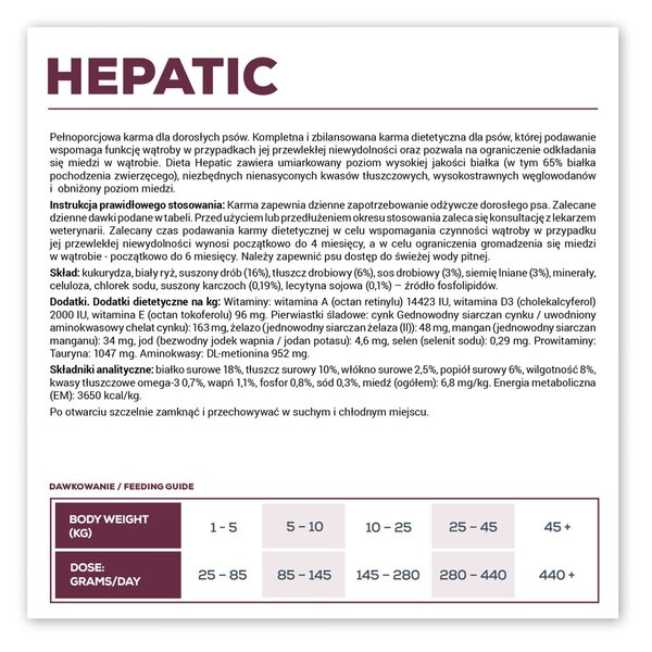 VEE VETEXPERT Veterinary Diet Hepatic Dog - suché krmivo pro psy - 12kg