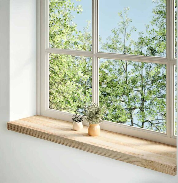 VidaXL Parapety 2 ks 100 x 30 x 2 cm Masivní dubové dřevo [4009152] Barva: světle hnědá