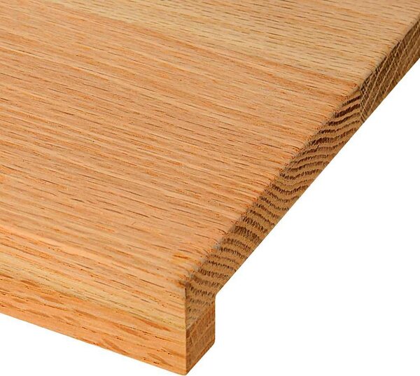 VidaXL Parapety 2 ks 100 x 30 x 2 cm Masivní dubové dřevo [4009152] Barva: světle hnědá