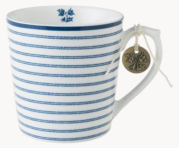 Sada porcelánových hrnků Candy Stripe, 4 díly