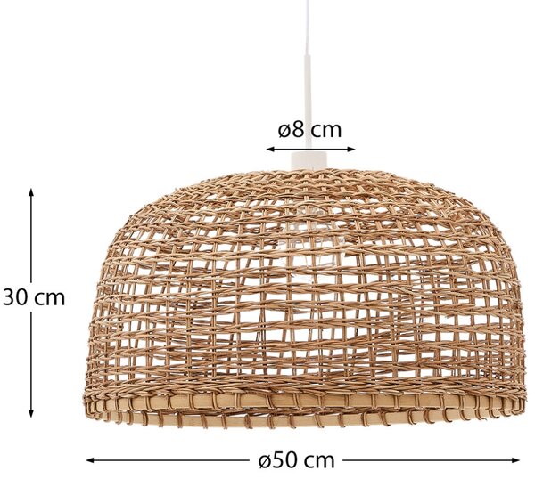 Kave Home Ratanové stínidlo Dakira Ø 50 cm