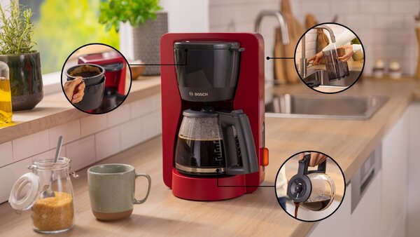 Bosch TKA3M134 kávovar Manuální Kávovar na překapávanou kávu 1,4 l