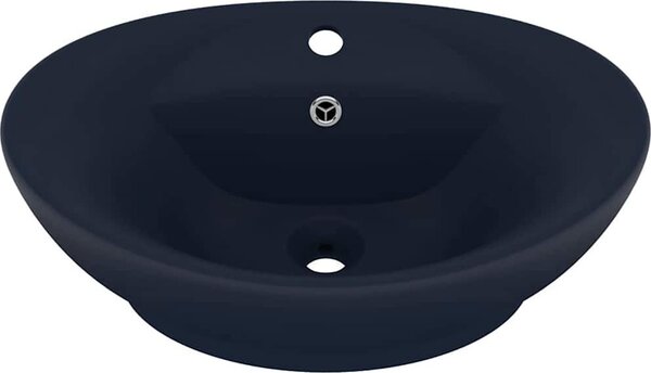 VidaXL Luxusní umyvadlo přepad oválné světle zelené 58,5x39cm keramika [146939] Barva: matná bílá