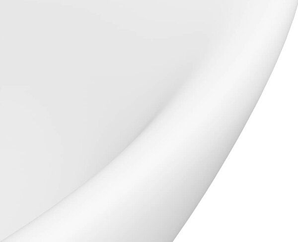 VidaXL Luxusní umyvadlo přepad oválné světle zelené 58,5x39cm keramika [146939] Barva: matná bílá