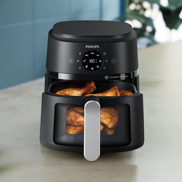 Philips 2000 series NA221/00 Fritéza Airfryer , objem 4,2 l (stříbrná)