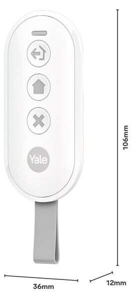 Startovací sada Yale Smart Alarm 7 položek - ústředna, klávesnice, dálkový ovladač, 2x pohybový senzor, 2x okenní/dveřní senzor