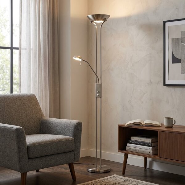 Stojací lampa Rabalux Beta 4075 matný chrom