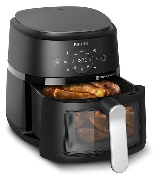 Philips 2000 series NA221/00 Fritéza Airfryer , objem 4,2 l (stříbrná)