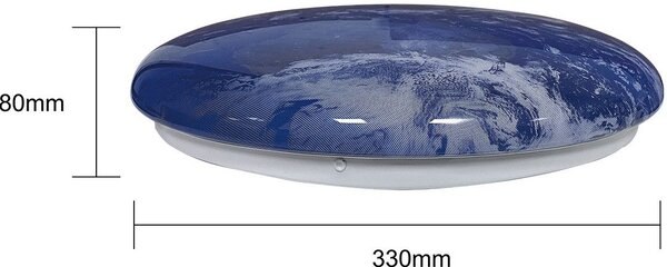 Light Prestige Tierra nástěnné svítidlo 1x24 W bílá-tmavomodrá LP-1106/1CTIERRA