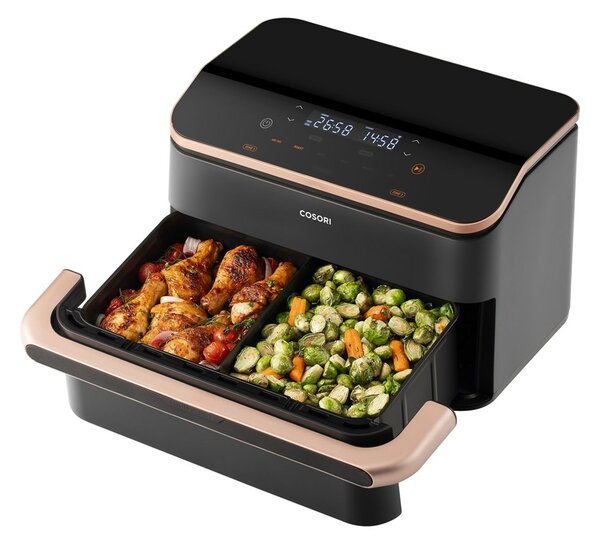 CS1 Cosori Dual Blaze TwinFry Air Fryer Horkovzdušná fritéza 10 litrů černá