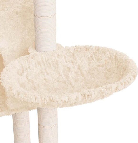 VidaXL Škrabadlo pro kočky se sisalovými sloupky 108,5 cm [171597] Barva: světle šedá
