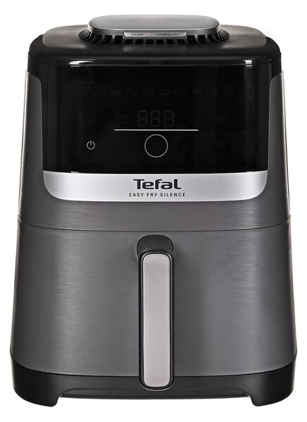 Tefal Easy Fry Silence EY551HE0 fritovací hrnec Samostarný 5 l Samostatné Horkovzdušná fritéza Černá, Šedá, Nerezová ocel