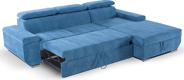 Sedací souprava LARS | 270x185 cm | PRAVÁ | rozkládací + úložný prostor | VÝBĚR TKANIN