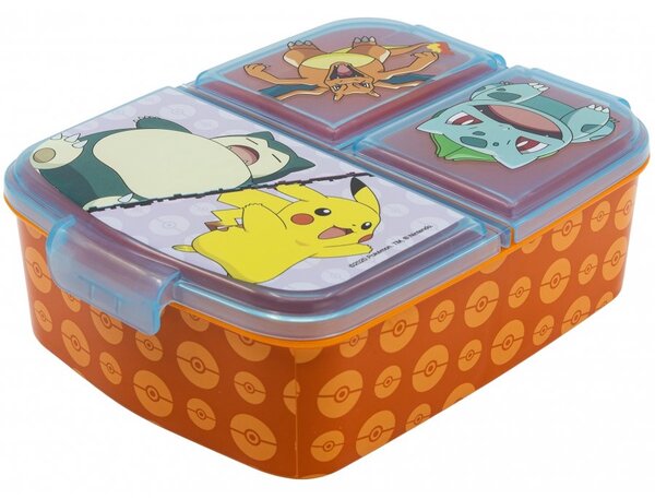 Multibox na svačinu Pokémon se 3 přihrádkami