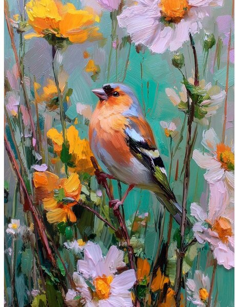 Tištěný obraz s rámem 60x80 cm Fringilla – Styler