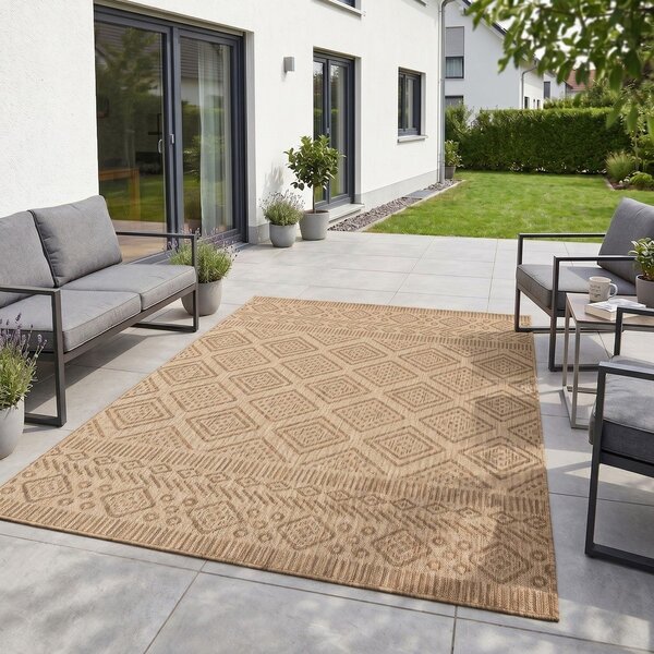 Béžový vnitřní a venkovní koberec 140x200 cm Mira 1452 – Ayyildiz Carpets