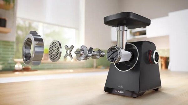 Bosch MFWS430B mlýnek na maso 1900 W Černá, Stříbrná