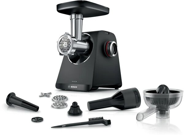 Bosch MFWS430B mlýnek na maso 1900 W Černá, Stříbrná