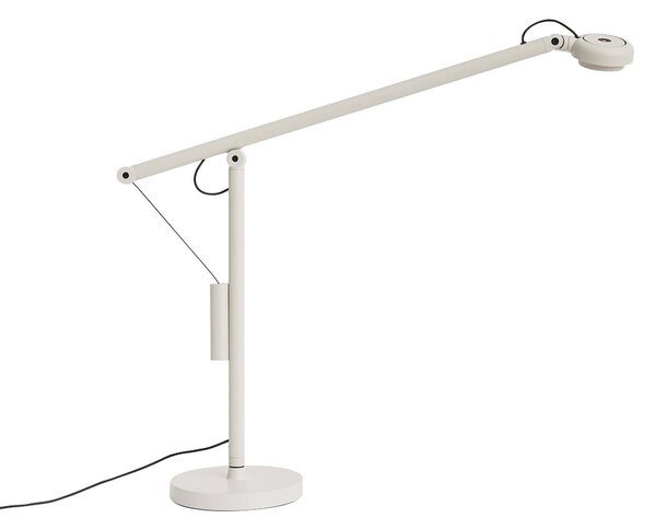 Stolní lampa HAY, Fifty-Fifty, stmívatelné, Šedá, Pracovna, Hliník, Design