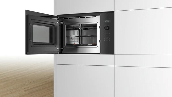 Bosch Serie 6 BEL554MB0 mikrovlnná trouba Vestavěné Kombinovaná mikrovlnná trouba 25 l 900 W Černá, Nerezová ocel