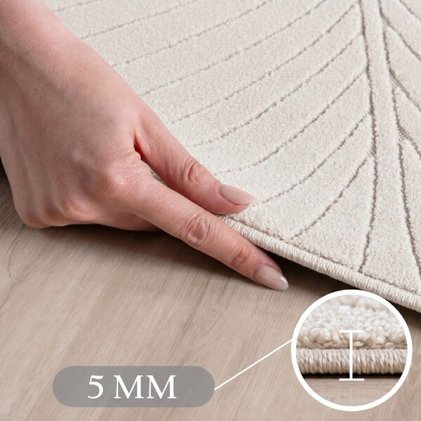 Krémový vnitřní a venkovní koberec 80x150 cm Nova 1204 – Ayyildiz Carpets