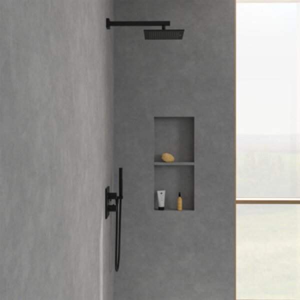Villeroy & Boch Universal Showers hlavová sprcha 25x25 cm čtvercový černá TVC000002000K5
