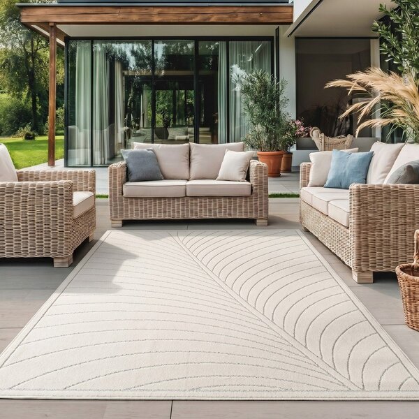 Krémový vnitřní a venkovní koberec 80x150 cm Nova 1204 – Ayyildiz Carpets