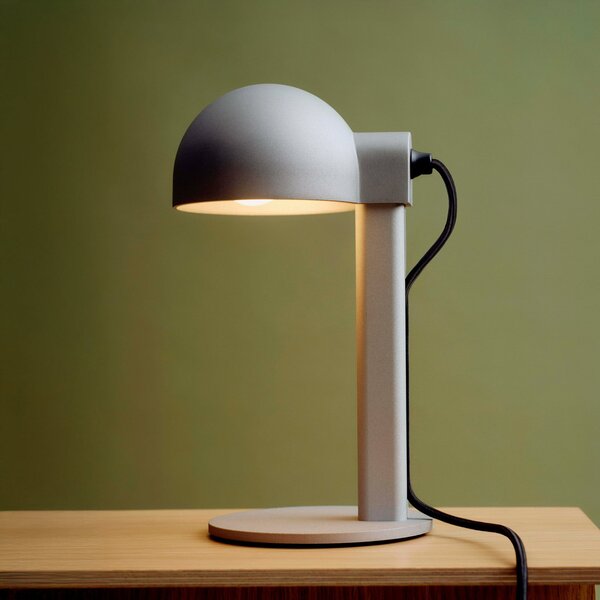 Stolní lampa HAY, Posto, Šedá, Obývací pokoj, Hliník, Design